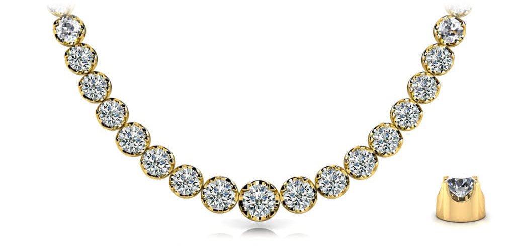 Classic Diamond Strand Diamond with 13.92 ct.(finished) - Luxury Time NYC