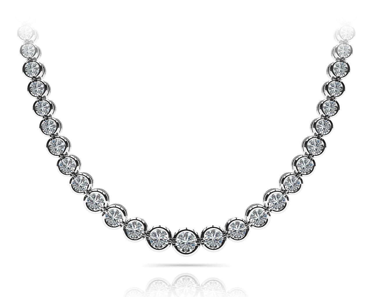 Classic Diamond Strand Lab - Grown Diamond Necklace with 5.05 ct.(finished) - Luxury Time NYC
