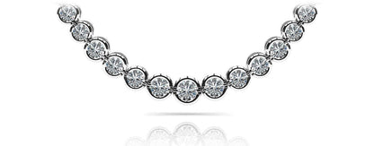 Classic Diamond Strand Lab - Grown Diamond Necklace with 8.05 ct.(finished) - Luxury Time NYC