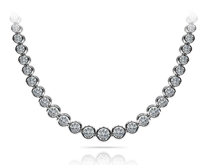 Classic Diamond Strand Lab - Grown Diamond Necklace with 8.05 ct.(finished) - Luxury Time NYC