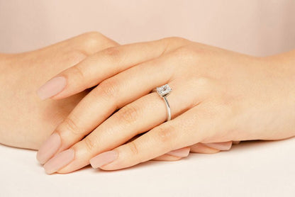 Classic Emerald Cut Lab - Grown Diamond Engagement Ring with 1.50 ct.(finished) 8x6mm - Luxury Time NYC