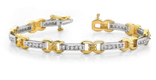 Load image into Gallery viewer, Classic Figure 8 Link Diamond Bracelet with 1.00 ct.(finished) 1.5mm - Luxury Time NYC