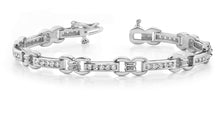 Load image into Gallery viewer, Classic Figure 8 Link Diamond Bracelet with 1.00 ct.(finished) 1.5mm - Luxury Time NYC