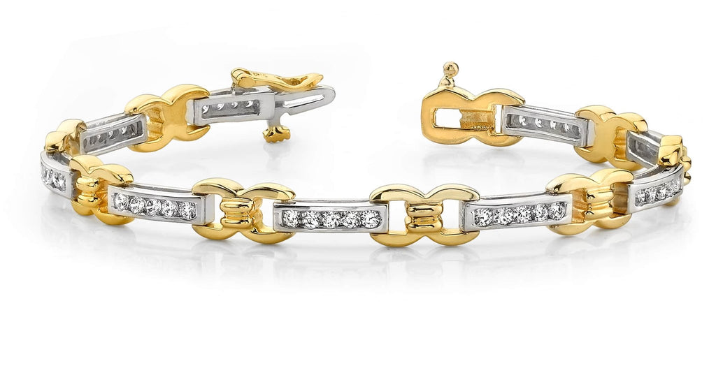 Classic Figure 8 Link Lab - Grown Diamond Bracelet with 1.49 ct.(finished) 2.0mm - Luxury Time NYC