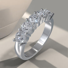 Load image into Gallery viewer, Classic Five Diamond Anniversary Diamond Ring with 0.50 ct.(finished) 2.9mm - Luxury Time NYC