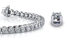 Load image into Gallery viewer, Classic Four Prong Diamond Tennis Bracelet with 11.20 ct.(finished) 4.5mm - Luxury Time NYC