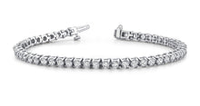 Load image into Gallery viewer, Classic Four Prong Round Diamond Tennis Bracelet with 6.97 ct.(finished) 3.5mm - Luxury Time NYC