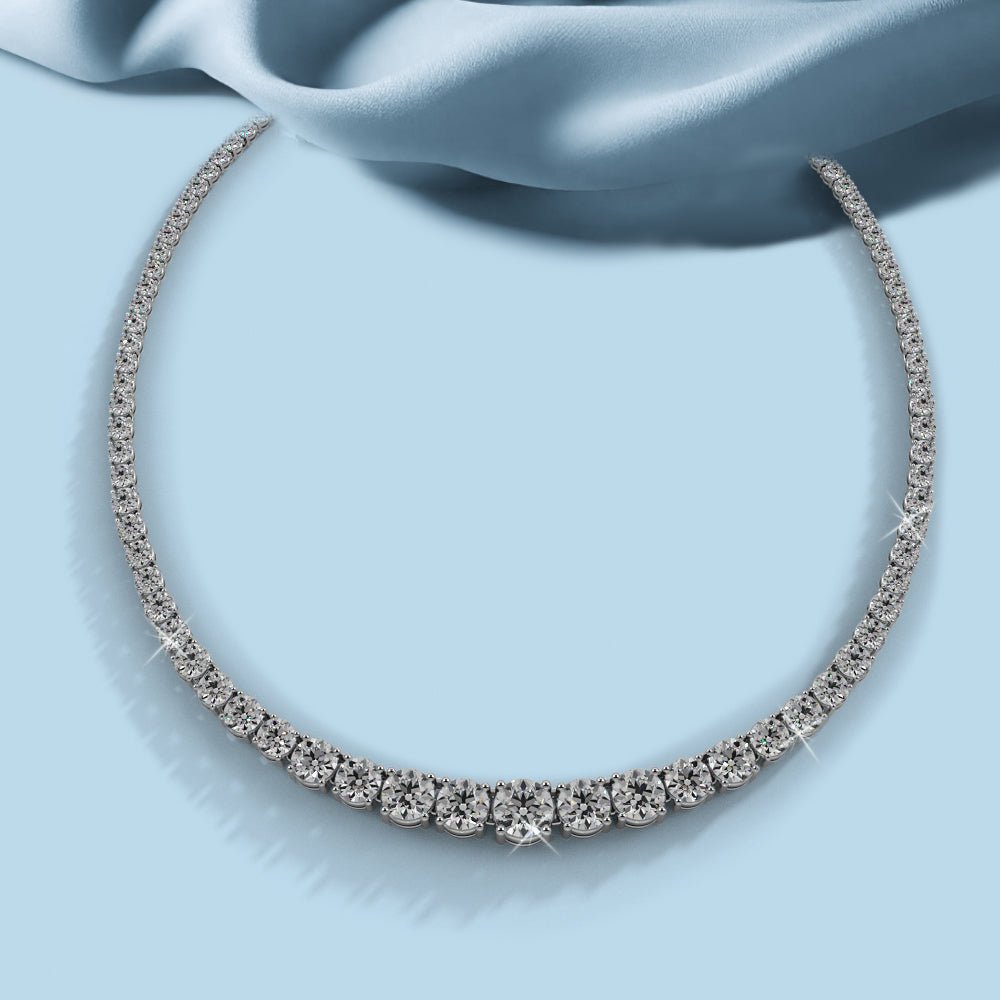 Classic Graduated Strand Of Diamonds with 10.00 ct.(finished) - Luxury Time NYC