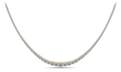 Classic Graduated Strand Of Lab - Grown Diamond with 10.00 ct.(finished) - Luxury Time NYC