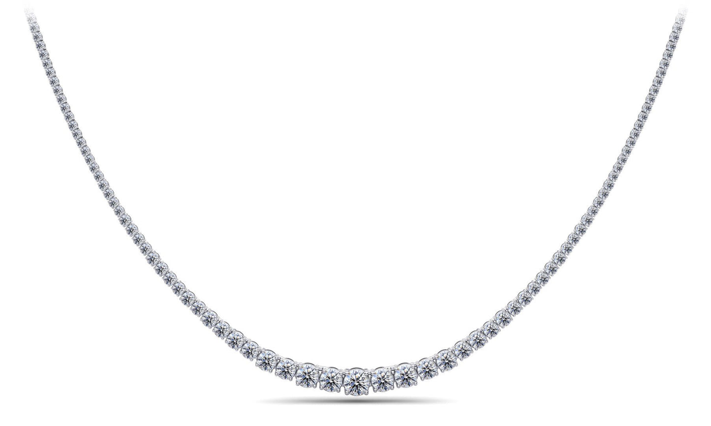 Classic Graduated Strand Of Lab - Grown Diamond with 11.00 ct.(finished) - Luxury Time NYC