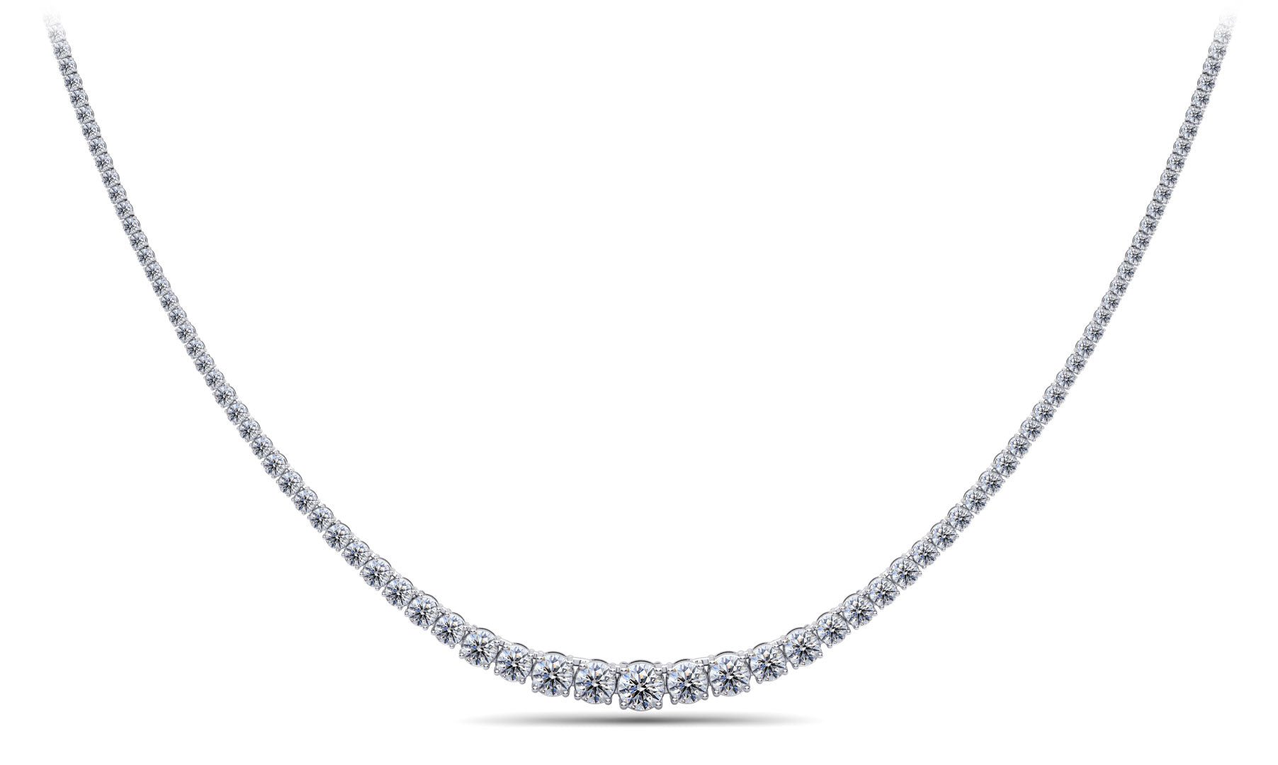 Classic Graduated Strand Of Lab - Grown Diamond with 12.04 ct.(finished) - Luxury Time NYC