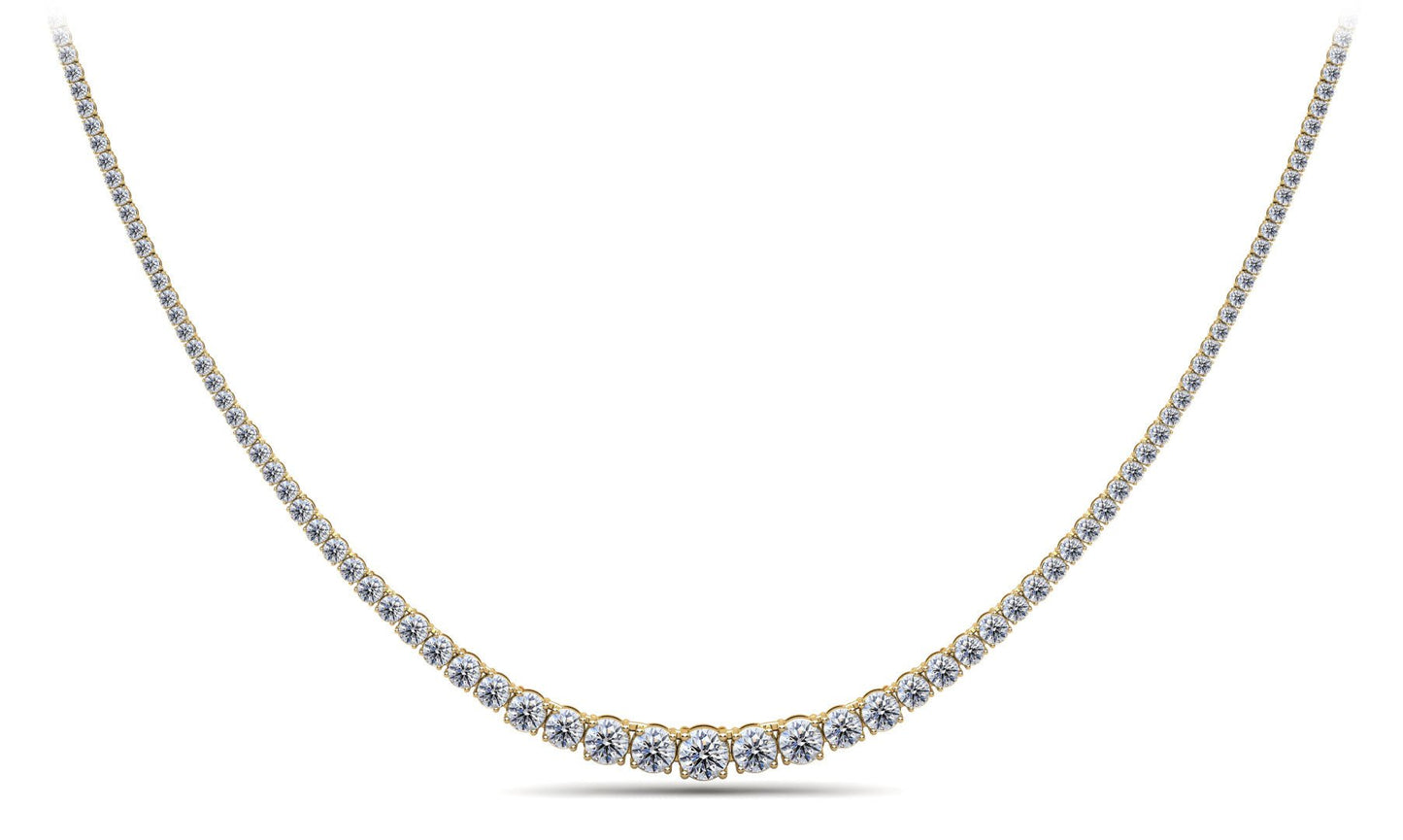 Classic Graduated Strand Of Lab - Grown Diamond with 14.96 ct.(finished) - Luxury Time NYC