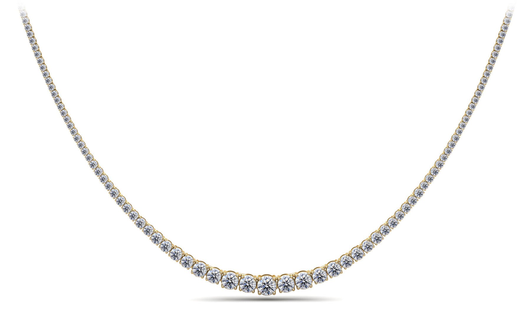 Classic Graduated Strand Of Lab - Grown Diamond with 14.96 ct.(finished) - Luxury Time NYC