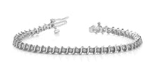 Load image into Gallery viewer, Classic Illusion S Diamond Tennis Bracelet with 0.54 ct.(finished) 1.0mm - Luxury Time NYC