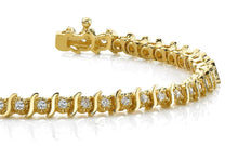 Load image into Gallery viewer, Classic Illusion S Diamond Tennis Bracelet with 0.54 ct.(finished) 1.0mm - Luxury Time NYC