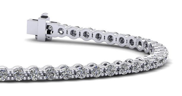 Classic Link Diamond Tennis Bracelet with 3.00 ct.(finished) 2.5mm - Luxury Time NYC