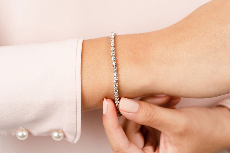 Classic Link Lab - Grown Diamond Tennis Bracelet with 3.96 ct.(finished) 2.8mm - Luxury Time NYC