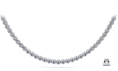 Classic Riviera Tennis Lab - Grown Diamond Necklace with 3.06 ct.(finished) 1.6mm - Luxury Time NYC