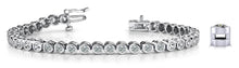 Load image into Gallery viewer, Classic Round Bezel Set Diamond Tennis Bracelet with 2.08 ct.(finished) 2.25mm - Luxury Time NYC