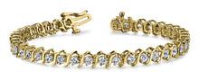 Load image into Gallery viewer, Classic S Shaped Diamond Tennis Bracelet with 0.77 ct.(finished) 1.25mm - Luxury Time NYC