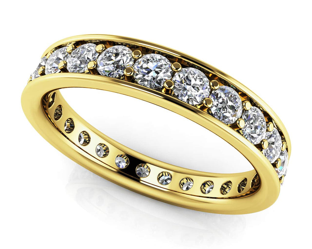 Classic Single Row Eternity Diamond Ring with 0.59 ct.(finished) 1.5mm - Luxury Time NYC