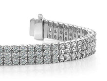 Load image into Gallery viewer, Classic Three Row Diamond Bracelet with 3.38 ct.(finished) 1.5mm - Luxury Time NYC