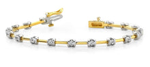 Load image into Gallery viewer, Classic Two Tone Channel Set Diamond Bracelet with 1.02 ct.(finished) 2.6mm - Luxury Time NYC