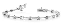 Load image into Gallery viewer, Classic Two Tone Channel Set Diamond Bracelet with 1.02 ct.(finished) 2.6mm - Luxury Time NYC