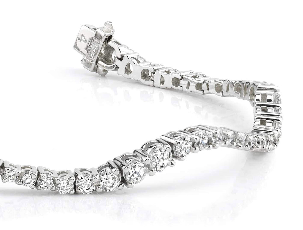 Classic Wave Journey Bracelet In Diamond with 3.07 ct.(finished) - Luxury Time NYC