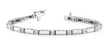 Load image into Gallery viewer, Clean Design Diamond And Bar Diamond Bracelet with 0.95 ct.(finished) 2.25mm - Luxury Time NYC