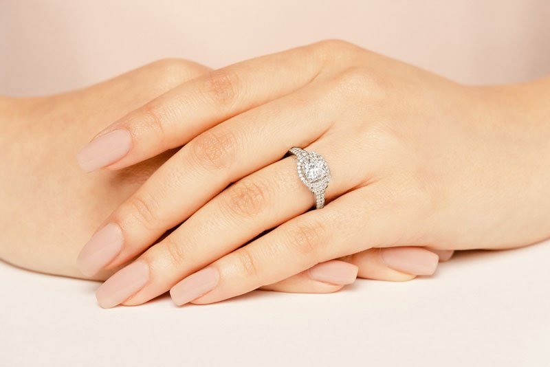 Cloud Nine Diamond Engagement Ring with 1.16 ct. (0.50 ct. center diamond) - Luxury Time NYC