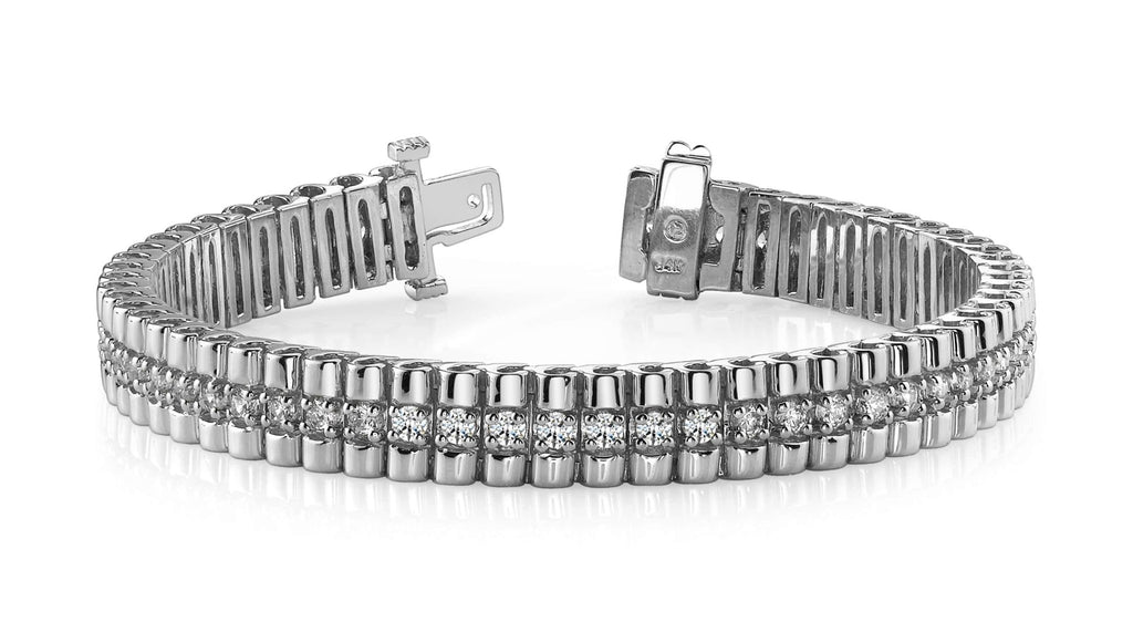 Continuous Strand Lab - Grown Diamond Bracelet with 3.96 ct.(finished) 3mm - Luxury Time NYC