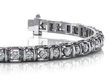 Load image into Gallery viewer, Cross Directional Link Diamond Bracelet with 1.01 ct.(finished) 1.7mm - Luxury Time NYC