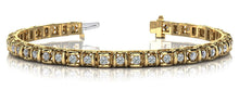 Load image into Gallery viewer, Cross Directional Link Diamond Bracelet with 1.01 ct.(finished) 1.7mm - Luxury Time NYC