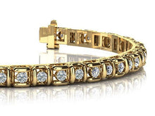 Load image into Gallery viewer, Cross Directional Link Diamond Bracelet with 1.98 ct.(finished) 2.2mm - Luxury Time NYC