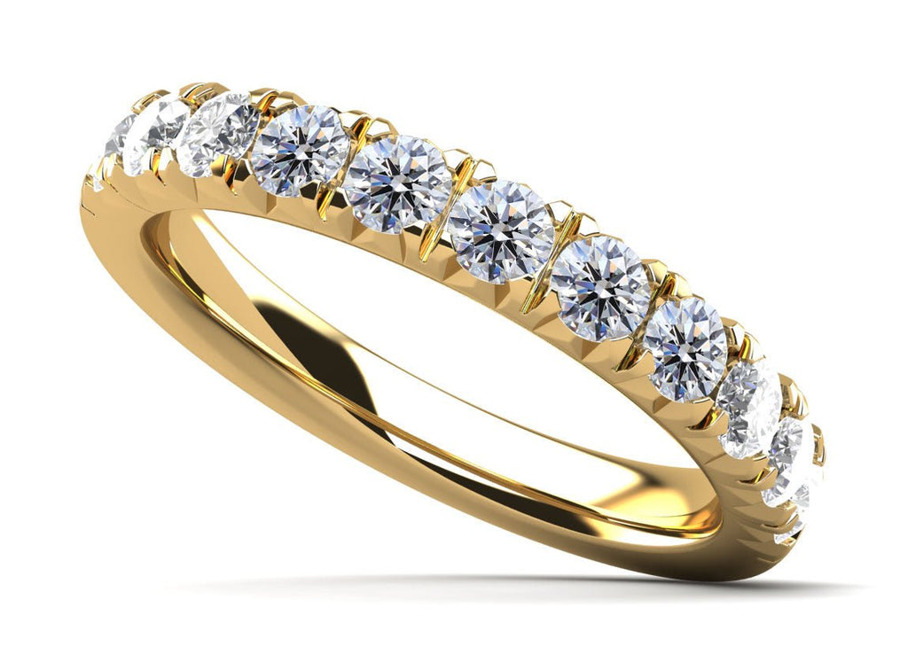 Crown Set Diamond Anniversary Diamond Ring with 0.30 ct.(finished) 1.6mm - Luxury Time NYC