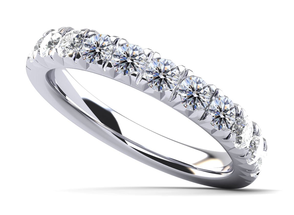 Crown Set Lab - Grown Diamond Anniversary Ring with 0.48 ct.(finished) 2.1mm - Luxury Time NYC