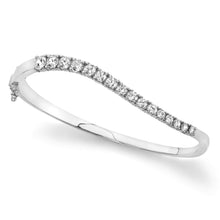 Load image into Gallery viewer, Curved Diamond Journey Bangle Diamond with 1.97 ct.(finished) - Luxury Time NYC