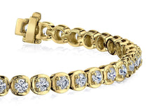 Load image into Gallery viewer, Cushion Inspired Round Diamond Bracelet with 1.97 ct.(finished) 2.2mm - Luxury Time NYC