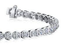 Load image into Gallery viewer, Cushion Inspired Round Diamond Bracelet with 1.97 ct.(finished) 2.2mm - Luxury Time NYC