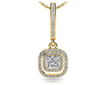 Load image into Gallery viewer, Day To Night Diamond Drop Lab - Grown Diamond Pendant with 0.53 ct. (0.27 ct. center diamond) - Luxury Time NYC