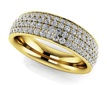 Load image into Gallery viewer, Dazzling Four Row Eternity Diamond Ring with 1.60 ct.(finished) 1.2mm - Luxury Time NYC