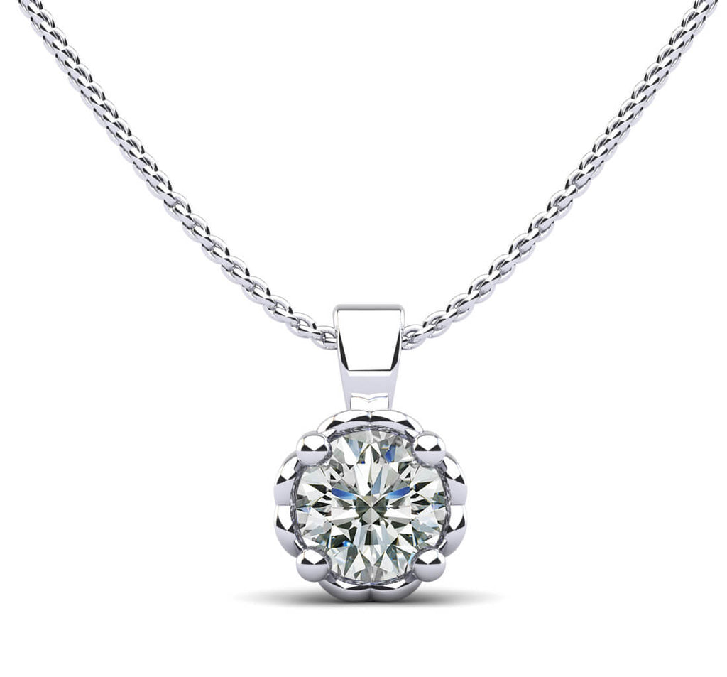 Dearest Sweetheart Diamond Pendant with 0.25 ct.(finished) 4mm - Luxury Time NYC