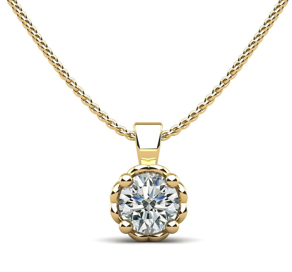 Dearest Sweetheart Diamond Pendant with 0.25 ct.(finished) 4mm - Luxury Time NYC