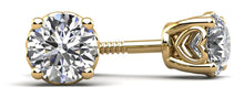 Load image into Gallery viewer, Dearest Sweetheart Diamond Stud Earrings with 0.24 ct.(finished) 3.2mm - Luxury Time NYC