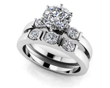 Load image into Gallery viewer, Deco Bridal Set Diamond with 0.77 ct. (0.50 ct. center diamond) - Luxury Time NYC