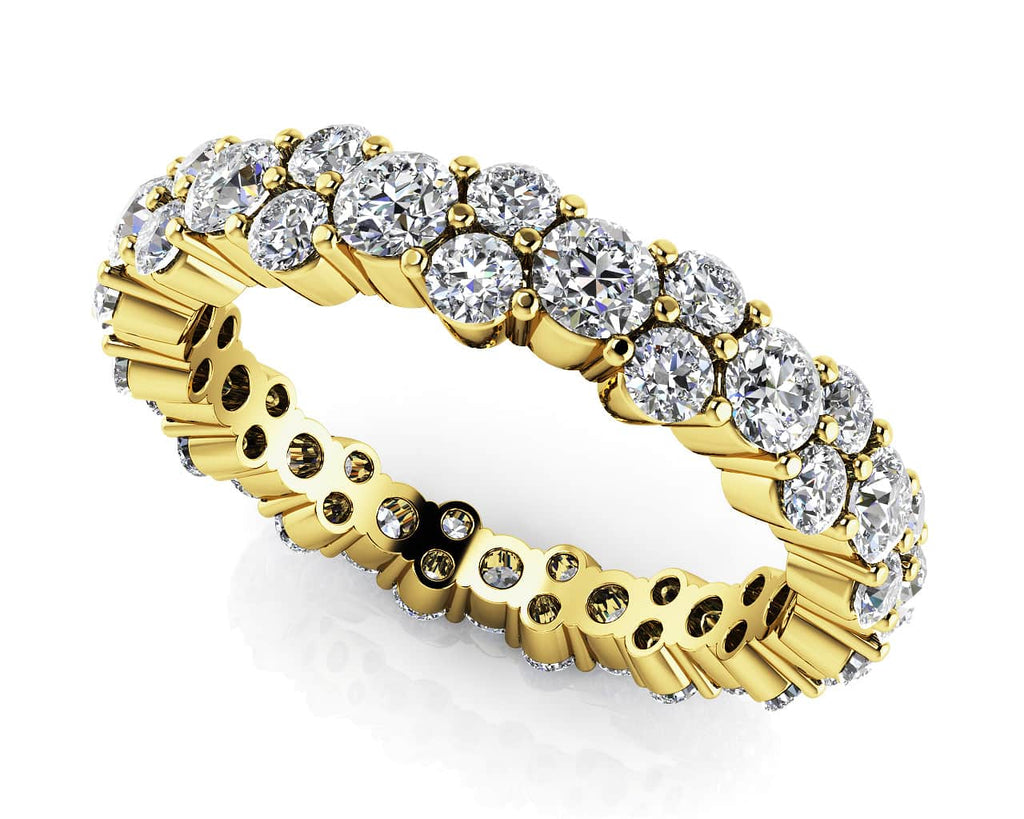 Delightful Diamond Eternity Diamond Ring with 2.08 ct.(finished) 1.9mm, 2.6mm - Luxury Time NYC