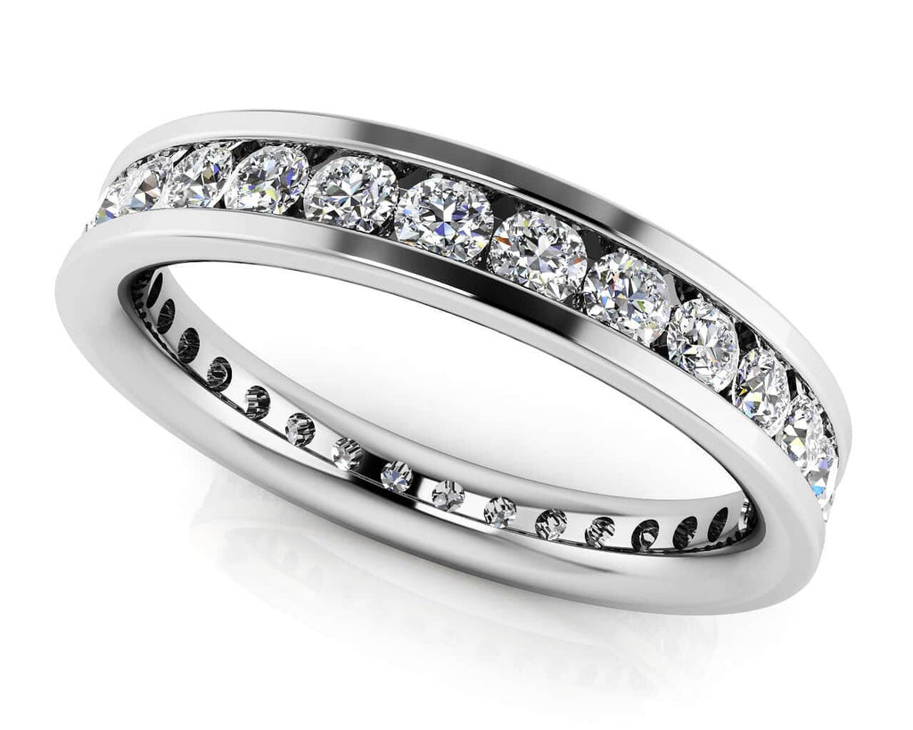 Devoted Channel Set Diamond Eternity Diamond Ring with 0.60 ct.(finished) 1.5mm - Luxury Time NYC