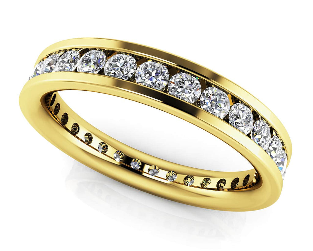 Devoted Channel Set Diamond Eternity Diamond Ring with 0.60 ct.(finished) 1.5mm - Luxury Time NYC