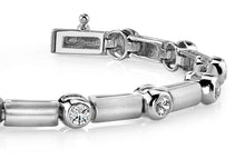 Load image into Gallery viewer, Diamond And Bar Diamond Bracelet with 1.92 ct.(finished) 3.5mm - Luxury Time NYC